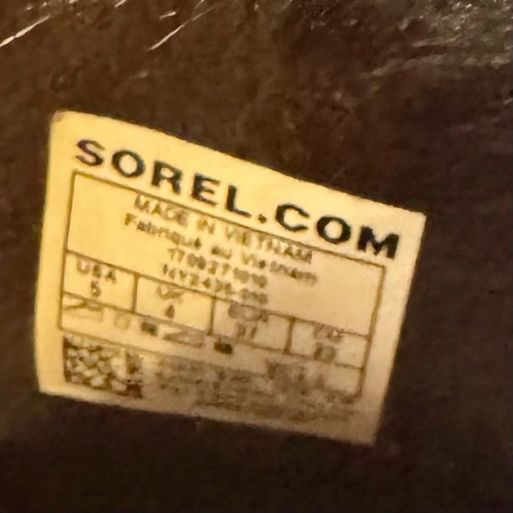 Sorel TIVOLI II Women's Waterproof Boot Suede Detailed Checker Pattern Sz5